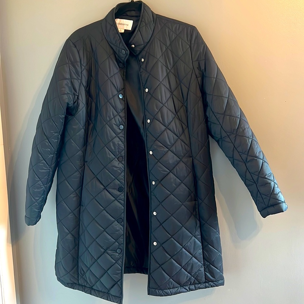 Liz Claiborne Black light weight coat